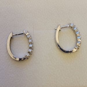 Diamond Hoop Earrings